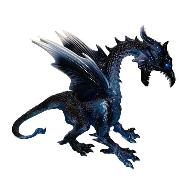 Pan Asian Creations Ltd. Wind Dragon Blue 19 in LED Eyes Blue Plastic Decorative - Picture 2 of 12
